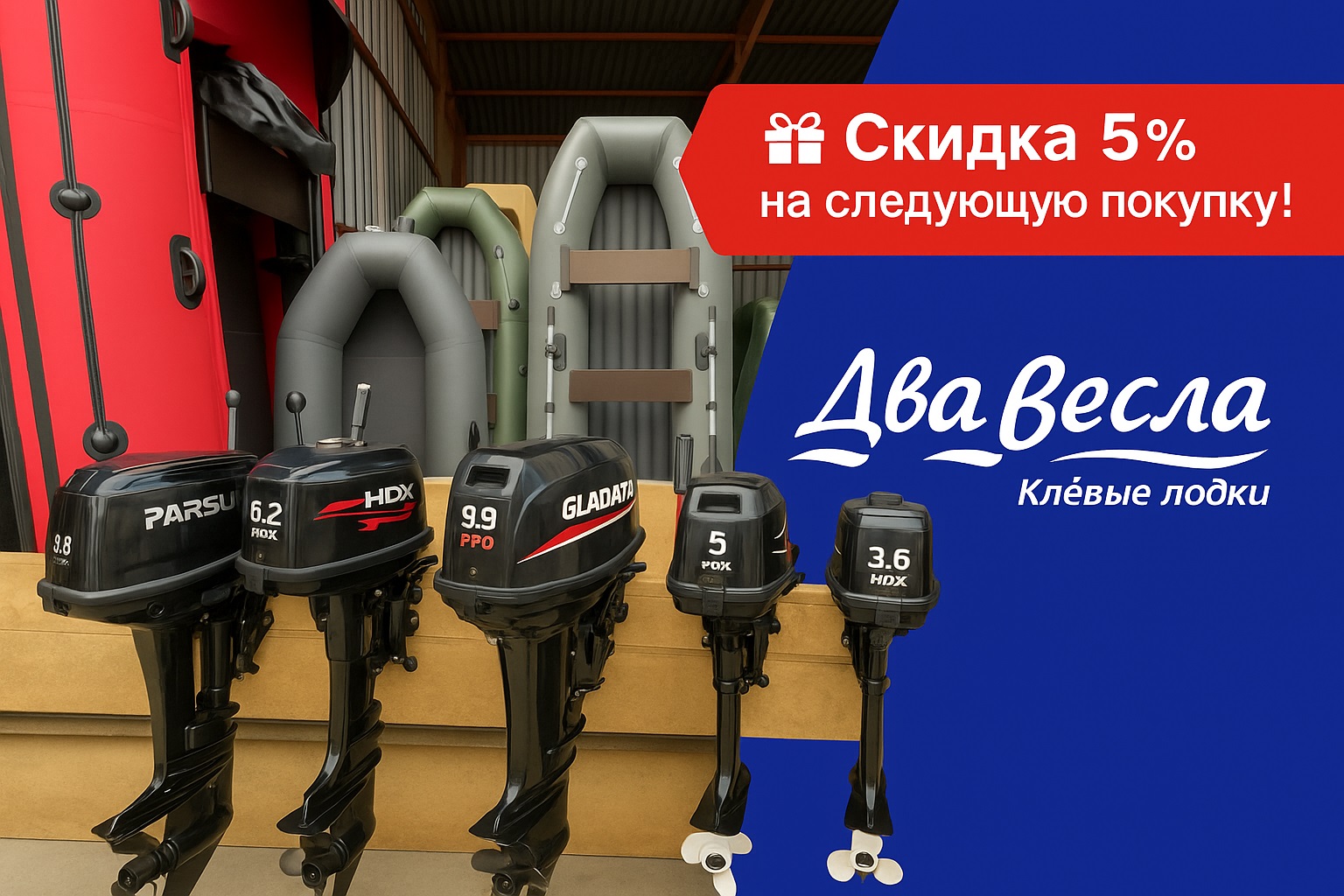 Скидка 5% на следующую покупку!